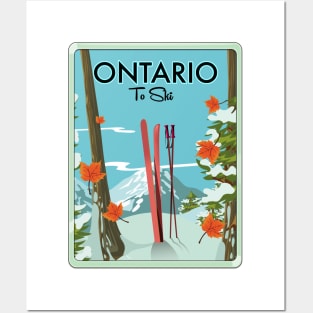 Ontario To Ski Posters and Art